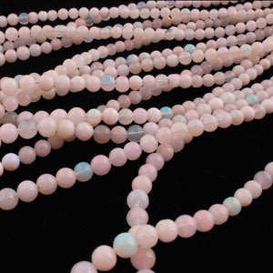 1 Strand Ethiopian Welo Opal Smooth Round Balls Beads 4mm-7mm - 16 Inches BR0849 - Tucson Beads