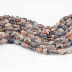 1 Strand Sunstone $ Iolite Smooth Briolettes -Tumble Shape Briolettes -11mmx8mm-14mmx8mm- 87 Inches BR01146 - Tucson Beads