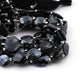 1 Strand Excellent Quality Black Spinel Silver Coated Briolettes- Assorted Shape Briolettes - 16mmx10mm-11mmx9mm - 8 Inches- BR0239 - Tucson Beads