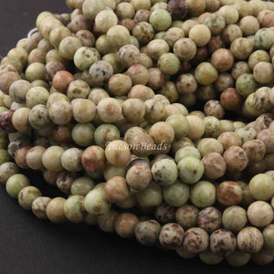 1 Strand Serpentine  , Best Quality , High Quality , Smooth Round Balls - Smooth Balls Beads -8mm 15 Inches BR0065 - Tucson Beads