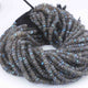 1  Strand  Labradorite Faceted Rondelles - Rondelle Beads - Labradorite Rondelles - 6mm-12.5 Inches BR01139 - Tucson Beads