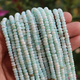 2 Long Strands Peru Opal Faceted Rondelles - Roundel Beads 4mm-5mm 13.5 Inches BR1734 - Tucson Beads