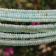 2 Long Strands Peru Opal Faceted Rondelles - Roundel Beads 4mm-5mm 13.5 Inches BR1734 - Tucson Beads