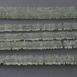 1 Strand Green Amethyst Smooth Square Heishi Beads - Square Flat Thin Beads 6mm 17 Inches BR3142 - Tucson Beads