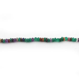 1 Strand Excellent Quality Multi Stone Faceted Rondelles - Mix Stone Roundles Beads 5mm-6mm 12 Inches BR2591 - Tucson Beads