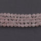 1 Strand Rose Quartz Faceted Center Drill Briolettes - Round Ball Beads 8mm-9mm 8 Inches BR3881 - Tucson Beads