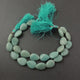 2 Strands Amazonite  Pear Drop Smooth Beads - Amazonite Briolettes 18mmx13mm 8 Inches long BR4067 - Tucson Beads