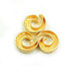 5 Pcs Gold Snail Charm - 24k Matte Gold Plated - Ammonite Shell Charm  22mmx19mm GPC214 - Tucson Beads