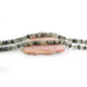 1 Strands Black Rutile Faceted Rondelles Briolettes - Tourmilated Quartz Faceted Roundelles Beads 7mm 13 Inch BR4255 - Tucson Beads