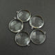 5 Pcs Crystal Quartz 925 Sterling Silver/ Vermeil Faceted Round Single Bail Pendant -  28mmx24mm SS327  (You Choose) - Tucson Beads