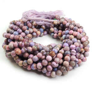 1 Strand Lavender Opal Faceted Roundelles - 7mm-8mm 13 Inches BR4262 - Tucson Beads