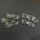 5 Pcs Crystal Quartz 925 Sterling Silver/ Vermeil Faceted Round Single Bail Pendant -  28mmx24mm SS327  (You Choose) - Tucson Beads