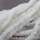 1 Strand White Rainbow Moonstone Faceted Rondelles - Roundelle Beads 6mm-7mm 8 Inches BR1514 - Tucson Beads