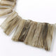 1 Strand Golden Rutile smooth Rectangle Briolettes  - Smooth Baguette Briolettes 15mmx7mm -48mmx7mm 9 Inches BR2282 - Tucson Beads