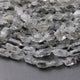 1 Strand Herkimer Diamond Faceted Front Side Drill Briolettes - Raw Diamond Beads 9mmx8mm-13mmx8mm 13.5 Inches br2357 - Tucson Beads