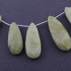 1 Strand Green Opal Faceted Pear Drop Briolettes - Green Opal Pear Shape Beads 20mmx11mm-33mmx14mm 9 Inches BR3062 - Tucson Beads