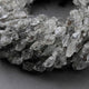 1 Strand Herkimer Diamond Faceted Front Side Drill Briolettes - Raw Diamond Beads 9mmx8mm-13mmx8mm 13.5 Inches br2357 - Tucson Beads