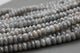 1 Strand Shaded Gray Moonstone Silver Coated Faceted Rondelles - Roundel Beads 7mm-9mm 13 Inches BR2562 - Tucson Beads