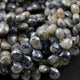 1 Strand Shaded Grey/ Blue Silverite Faceted Briolettes - Pear Drop Beads - 10mmx8mm 8 Inches BR551 - Tucson Beads