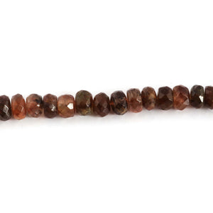 1 Strand Smoky Quartz Rondelle - Smoky Quartz Faceted Roundle 6mm-7mm 8 Inch BR3867 - Tucson Beads