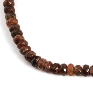 1 Strand Smoky Quartz Rondelle - Smoky Quartz Faceted Roundle 6mm-7mm 8 Inch BR3867 - Tucson Beads