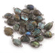 5 Pcs Labradorite Oxidized Sterling Silver Faceted Assorted Shape Connector - Gemstone 23mmx10mm- 19mmx10mm SS280 - Tucson Beads