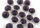 10 Pcs Amethyst 925 Sterling Silver Faceted Round Shape Pendant- Gemstone Pendant 12mmx10mm-14mmx11mm SS455 - Tucson Beads